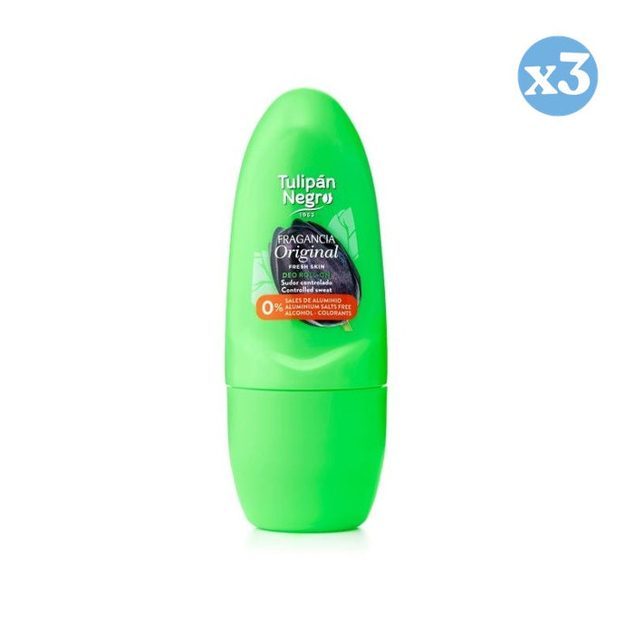 Pack 3x: Desodorante Original Roll-on 50 ml - Tulipan Negro - 1
