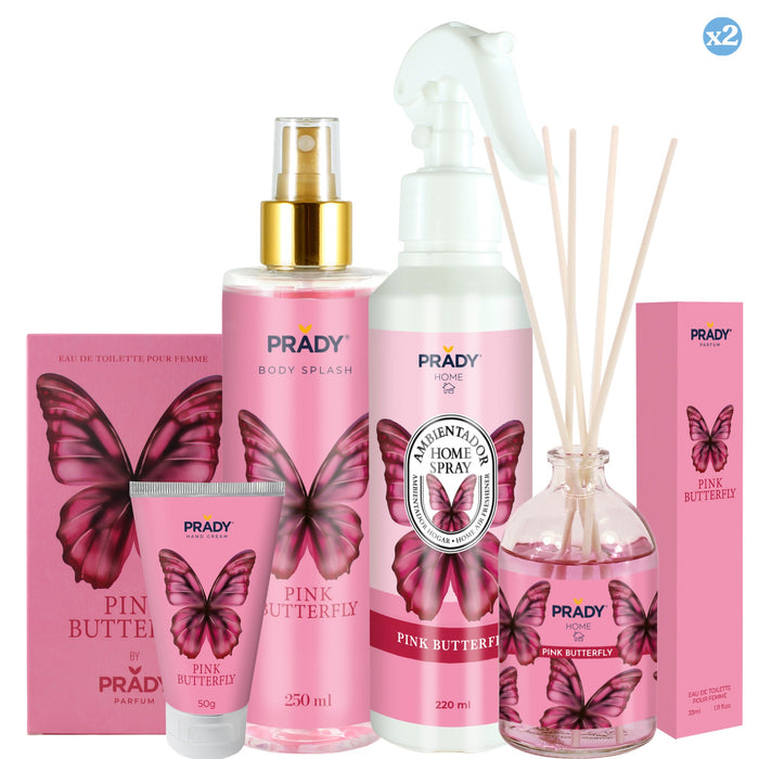 Pack 2x - Pack Pink Butterfly - Prady - 1