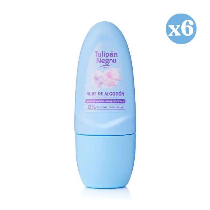 Pack 6x - Desodorante Roll on Nube de Algodón 50 ml - Tulipan Negro - 1
