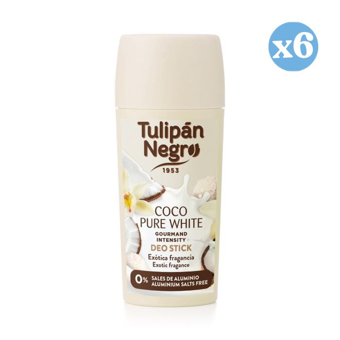 Pack 6x - Desodorante Stick Gourmand Coco Pure 60 ml - Tulipan Negro - 1