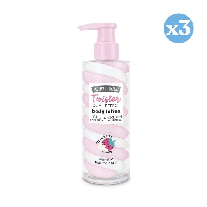 Pack 3x: Twister Dual Effect Body Lotion 200 gr - The Fruit Company - 1
