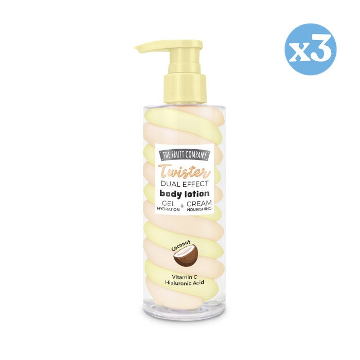 Pack 3x: Twister Dual Effect Body Lotion 200 gr - The Fruit Company - 1