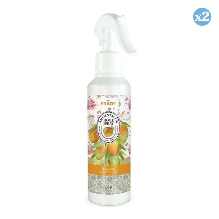 Pack 2x - AMBIENTADOR HOME SPRAY MANGO 220ML - Prady - 1