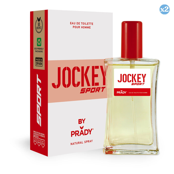 Pack 2x - COLONIA JOCKEY SPORT HOMME(ROJO  Y BLANCO) - Prady - 1