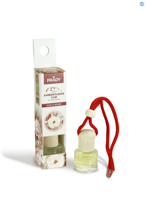 Pack 2x - AMBIENTADOR COCHE OUD & ROSE PRADY 6ML - Prady - 1