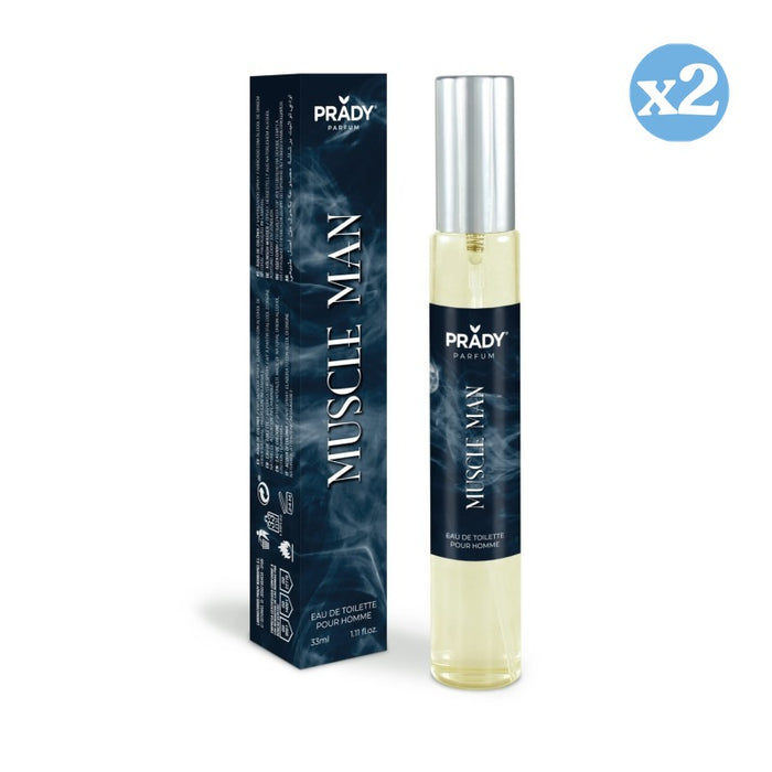 Pack 2x - EAU DE TOILETTE 33ML MUSCLE MAN - Prady - 1