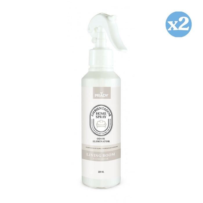 Pack 2x: Ambientador Home Spray Eliminador de Olores – 220ml - Prady - 1