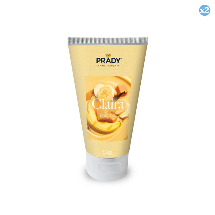 Pack 2x - TUBO 50GR CREMA DE MANOS CLAIRA BANANA - Prady - 1