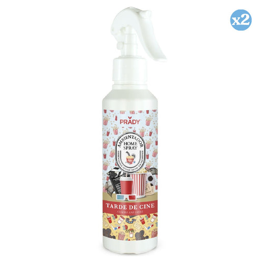 Pack 2x - AMBIENTADOR HOME SPRAY TARDE DE CINE 220 ML - Prady - 1