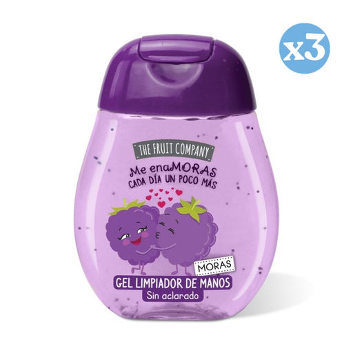 Pack 3x: Gel Limpiador de Manos Moras - The Fruit Company - 1