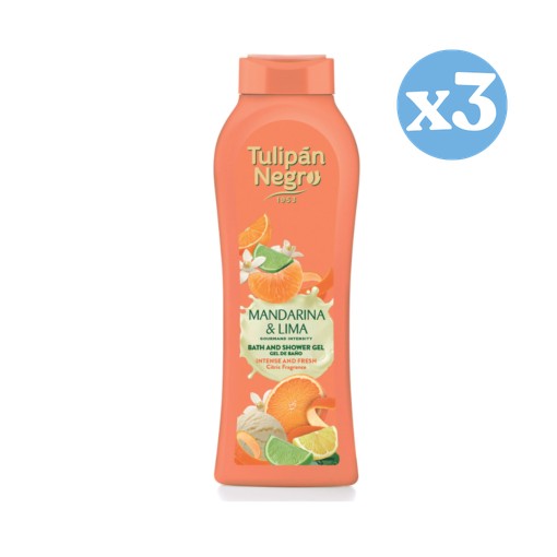 Pack 3x - Gel de Baño Tulipán Negro Mandarina &amp; Lima 650 ml - Tulipan Negro - 1