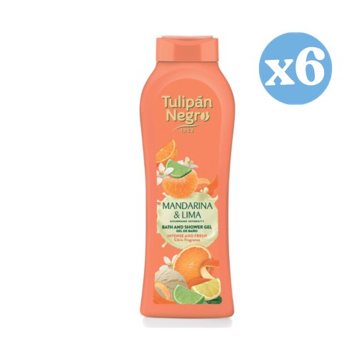 Pack 6x: Gel de Baño Mandarina & Lima 650 ml - Tulipan Negro - 1