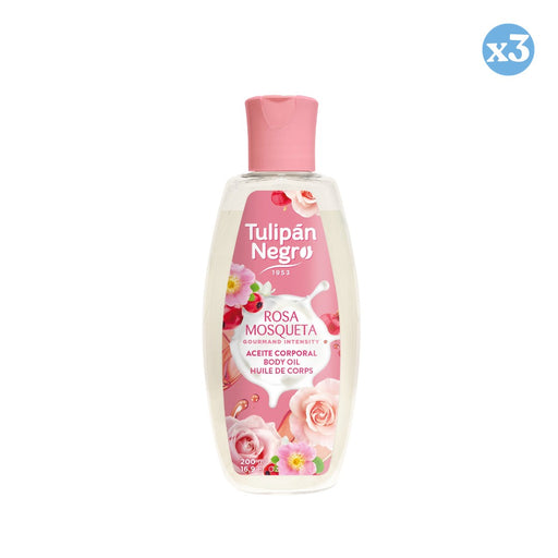 Pack 3x - Aceite Corporal Tulipán Negro Rosa Mosqueta 200 ml - Tulipan Negro - 1