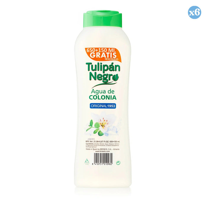 Pack 6x - AGUA DE COLONIA TN ORIGINAL 1953 800 ML - Tulipan Negro - 1