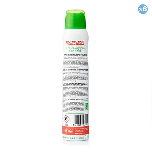 Pack 6x - SPRAY DEO ALOE Y JOJOBA 200 ml. - Tulipan Negro - 2