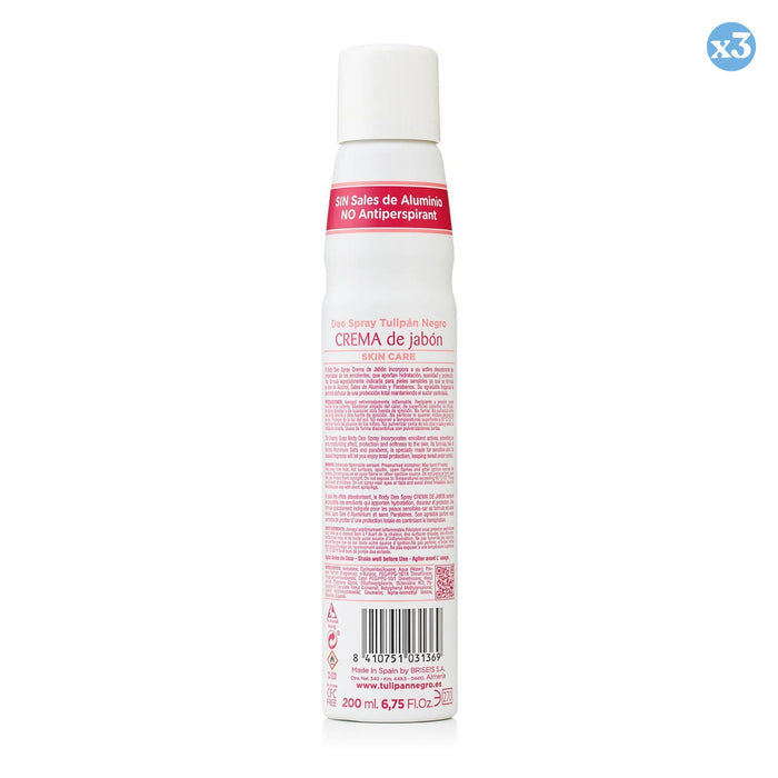 Pack 3x: Desodorante en Spray Crema de Jabón 200 ml - Tulipan Negro - 2