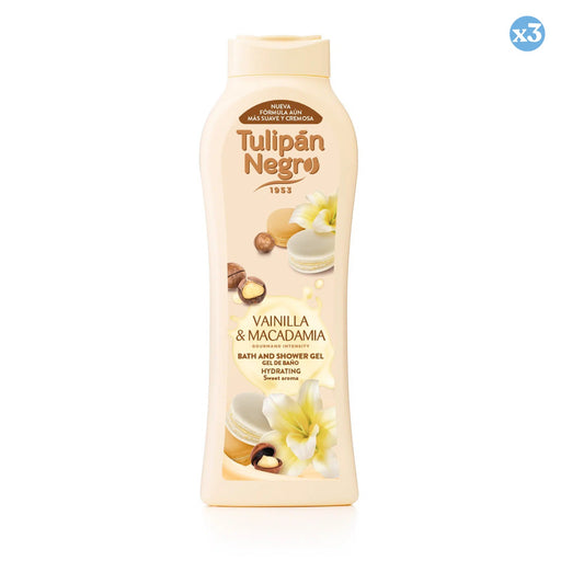 Pack 3x - GEL TULIPAN NEGRO VAINILLA Y MACADAMIA 650 ML - Tulipan Negro - 1