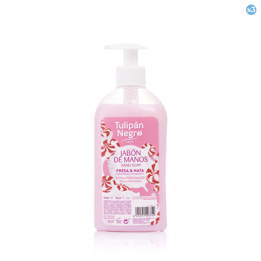 Pack 3x - Jabón de manos Fresa y Nata 500 ml Tulipán Negro - Tulipan Negro - 1