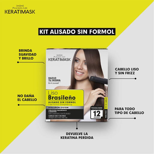Pack 3 - Kit Alisado Brasileño sin Formol - Keratimask - Be Natural - 2