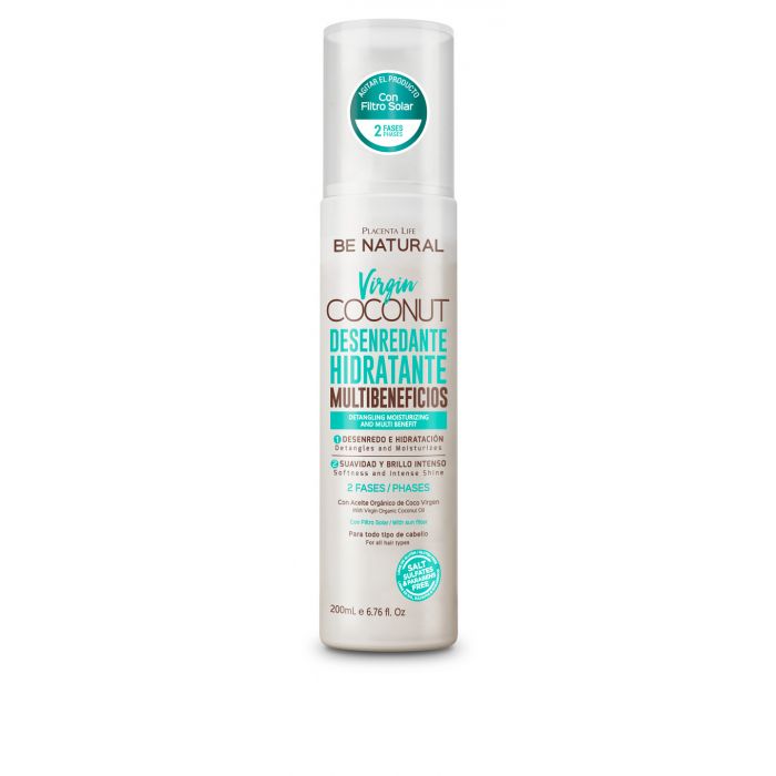 Aceite para el Cabello - Virgin Coconut Antifrizz 200ml - Be Natural - 1
