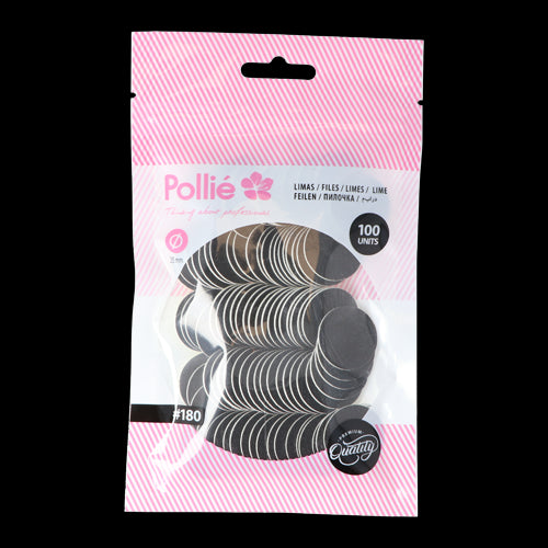 Pack de Limas Pulidoras Redondas para Pedicura 25mm - Pollié - 1