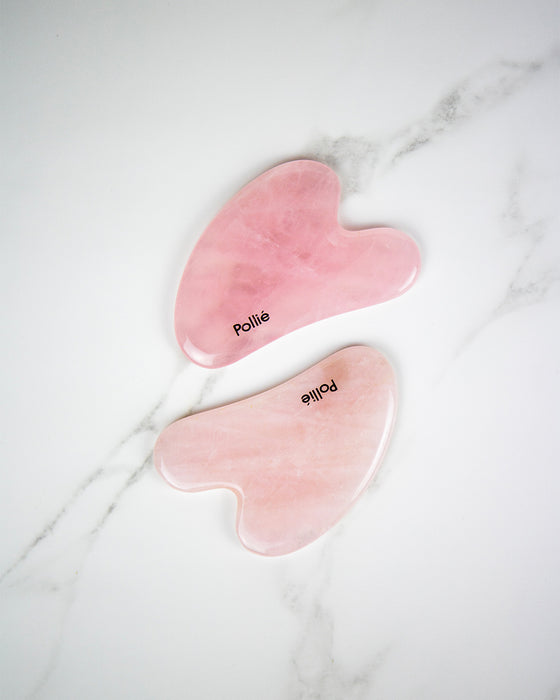 Piedra de Cuarzo Rosa para Masaje Facial - Pollié - 4