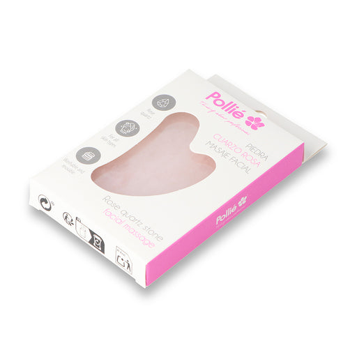 Piedra de Cuarzo Rosa para Masaje Facial - Pollié - 2