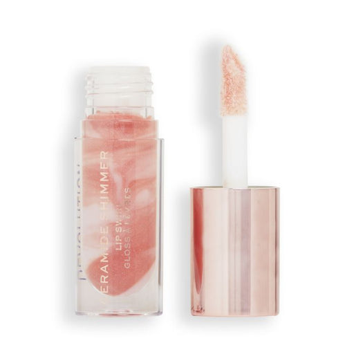 Festive Allure Shimmer Lip Swirl Glosses - Make Up Revolution: Glitz Nude - 1