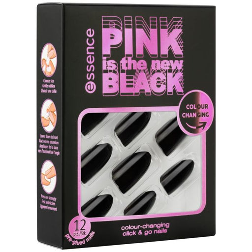 Pink is the New Black Uñas Postizas Click - Go - Essence - 1