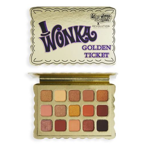 Willy Wonka Golden Ticket Paleta de Sombras - Make Up Revolution - 1