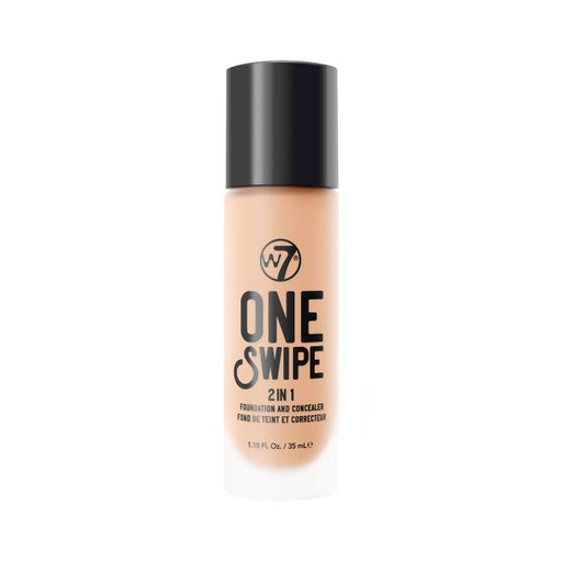 Base Maquillaje y Corrector 2en1 One Swipe 35 ml - W7 : Natural Beige - 1