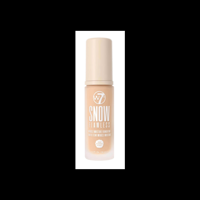 Base Maquillaje Snow Flawless Miracle Foundation - W7: Fresh Beige - 4