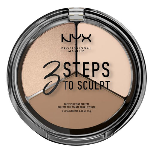 Paleta Contorno de Rostro Steps to Sculpt - Nyx : Fair - 1