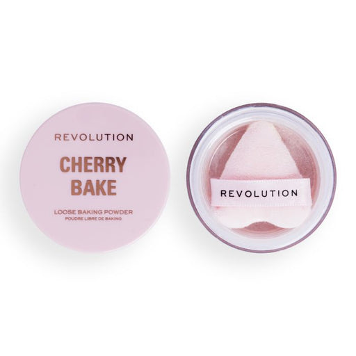 Y2k Baby Cherry Bake Loose Powder - Puff Polvos Sueltos y Borla - Make Up Revolution - 1
