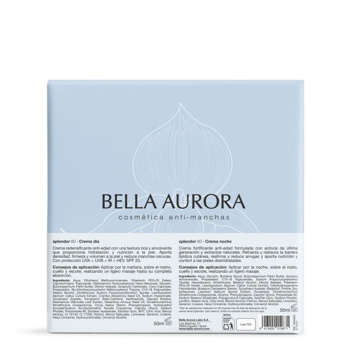 Pack Splendor 60 Día + Splendor 60 Noche 100 ml - Bella Aurora - 3