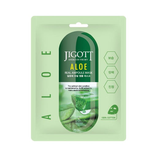 Mascarilla Facial Aloe Real Ampoule Mask 27 ml - Jigott - 1
