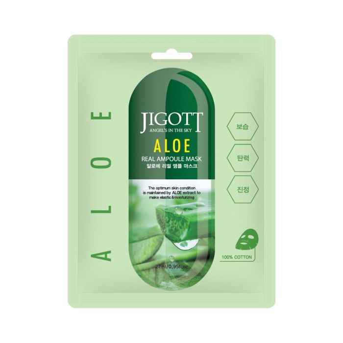 Mascarilla Facial Aloe Real Ampoule Mask 27 ml - Jigott - 1