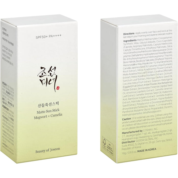 Protector Solar Facial Spf50+ Matte Sun Stick 18 gr - Beauty of Joseon - 2