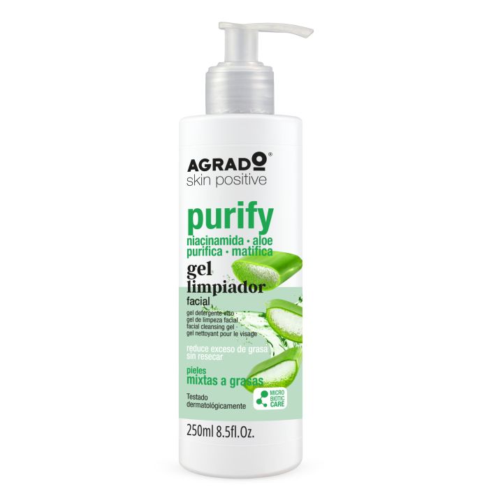 Gel Limpiador Facial Purify 250ml - Agrado - 1