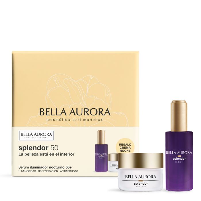 Pack Splendor Sérum Iluminador Nocturno + Crema de Noche - Bella Aurora - 1