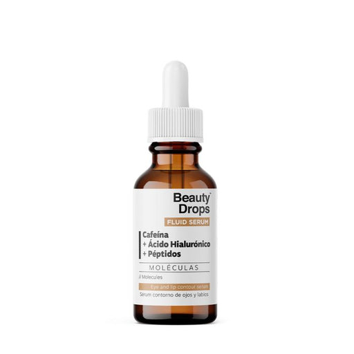 Sérum Contorno de Ojos y Labios con Cafeína + ácido Hialurónico + Péptidos 30 ml - Beauty Drops - 1