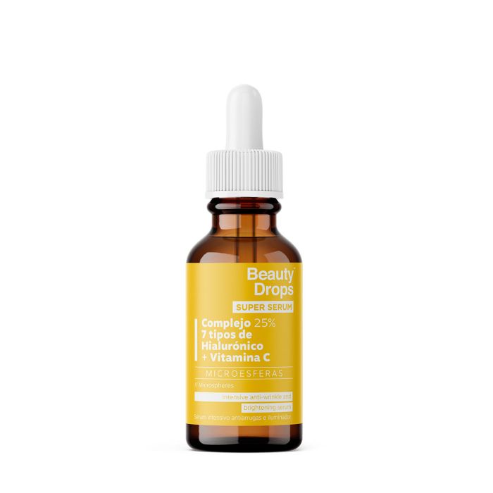 Super Sérum Intensivo Antiarrugas e Iluminador ácido Hialurónico + Vitamina c 30 ml - Beauty Drops - 1
