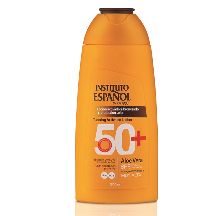 Loción Activadora del Bronceado + Protección Solar Spf50+ 300 ml - Instituto Español - 1