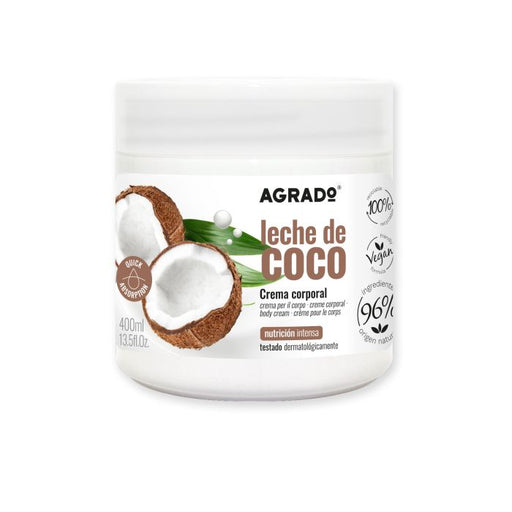 Crema Corporal Leche de Coco 400ml - Agrado - 1