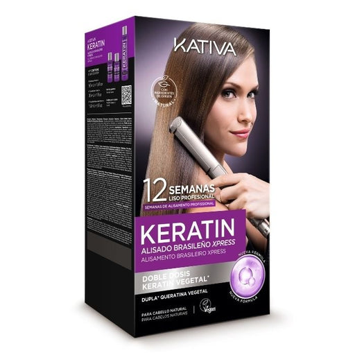 Kit Alisado Brasileño Vegano Xpress Doble Keratina 225 ml - Kativa - 1