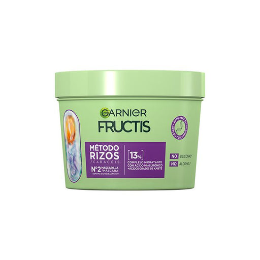 Fructis Método Rizos Mascarilla Nº2 para Rizos Hidratados 370 ml - Garnier - 1