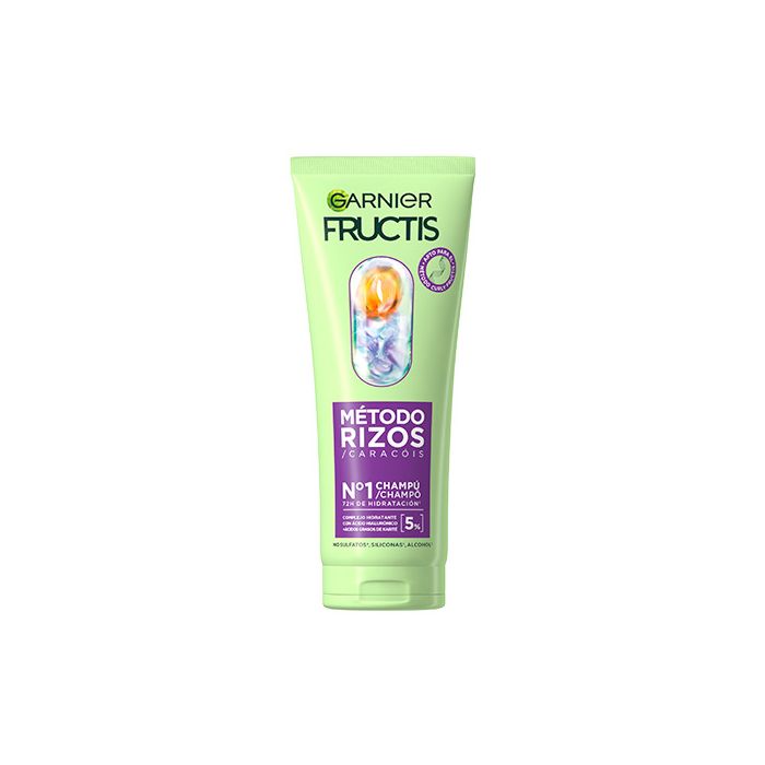 Fructis Método Rizos Champú Nº1 para Rizos Hidratados 200 ml - Garnier - 1