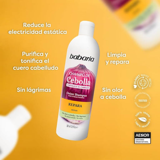 Champú de Cebolla Repara 380ml - Babaria - 2