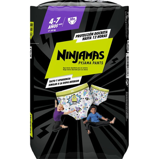 Ninjamas Pyjama Pants Calzoncillos de Noche Absorbentes 4-7 Años - Dodot - 1