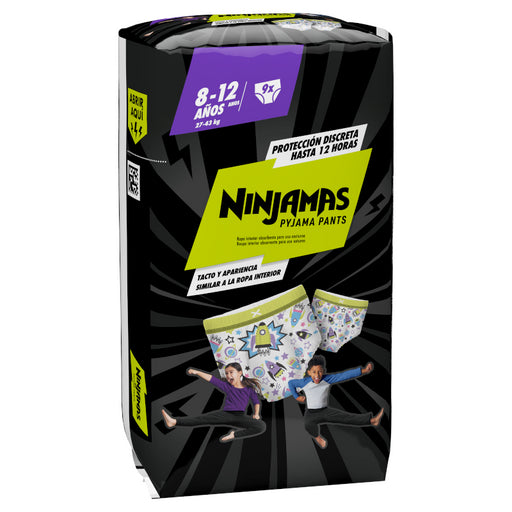 Ninjamas Pyjama Pants Calzoncillos de Noche Absorbentes 8-12 Años - Dodot - 1